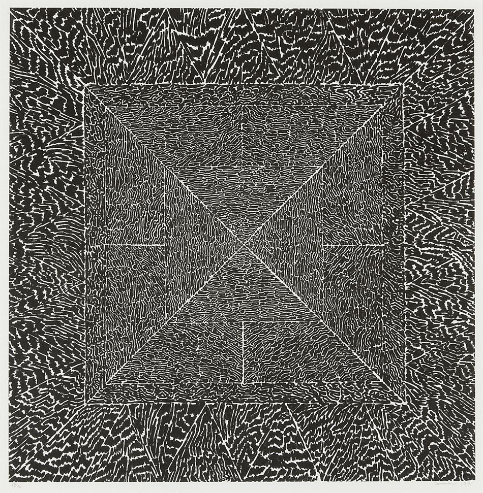 Black and White Abstract by Bruce Connor