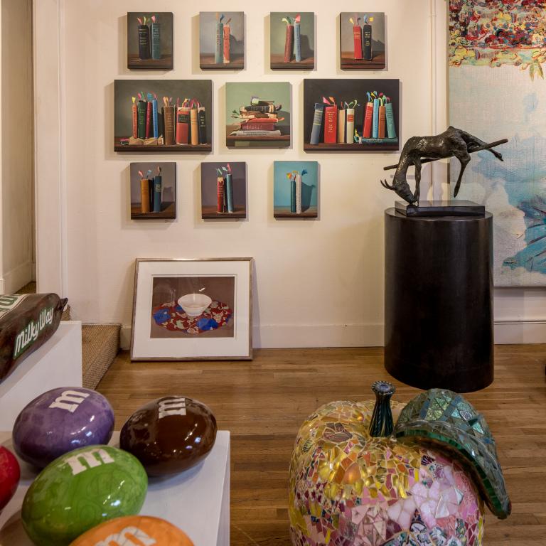 sculptures and art