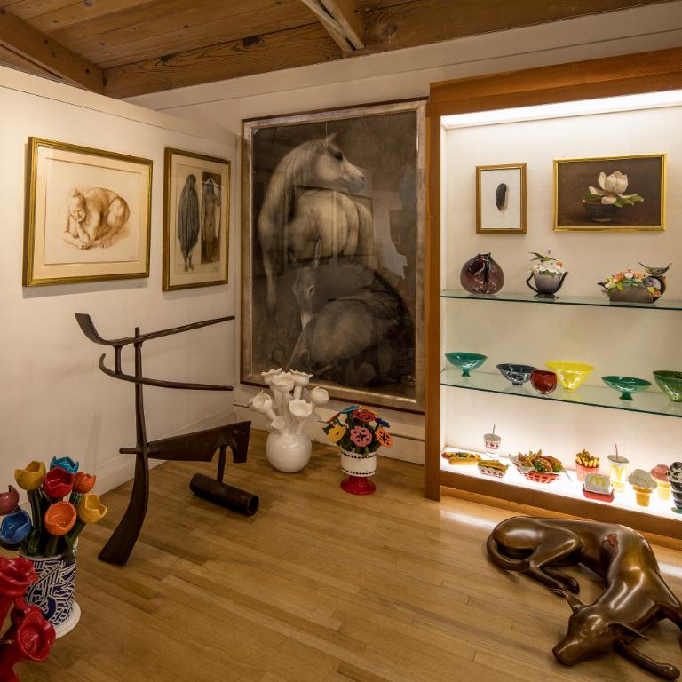 sculptures and art