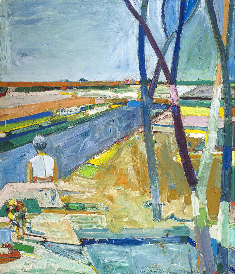 Abstract Landscape, Woman at Picnic