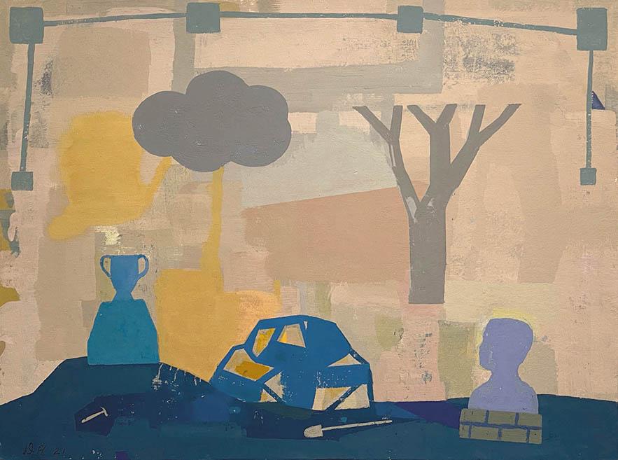 Blue Still Life by David Hornung