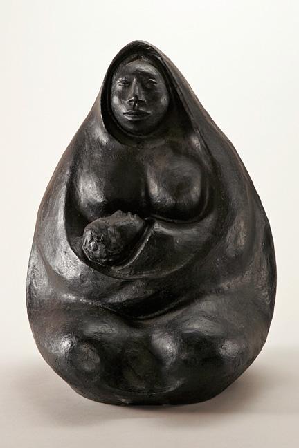 Indian Woman with Child by Jorge Cuevas
