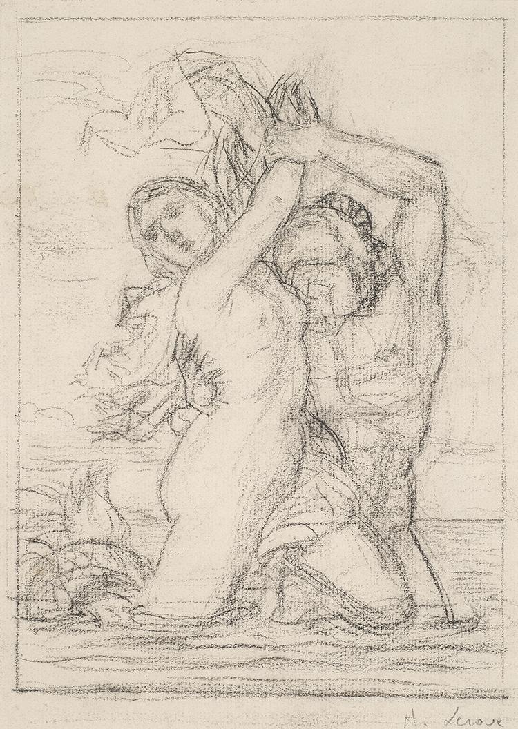 Untitled (Amphritite and Poseidon) by Jules Marie Auguste Leroux