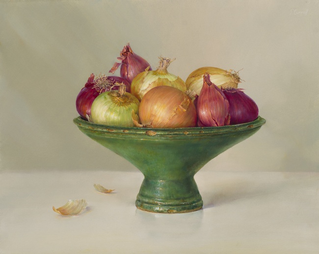 Onions in Green Compote by Pamela Carroll